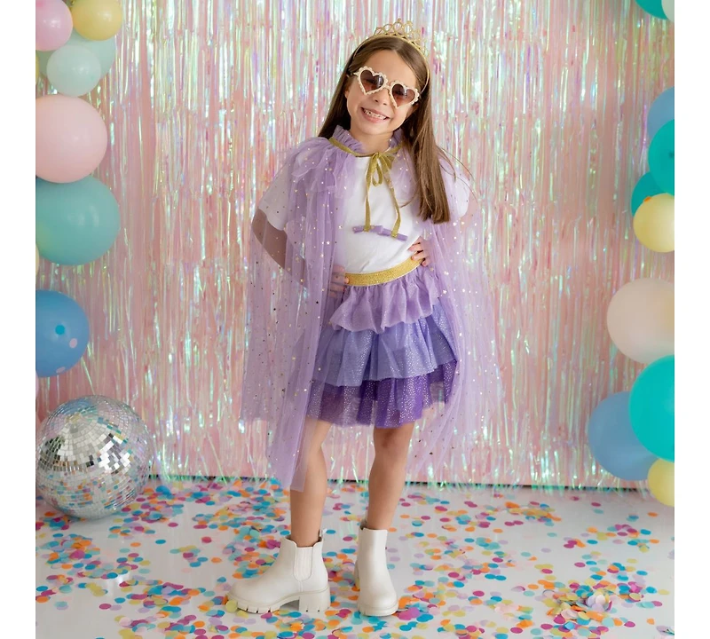 Sweet Wink Little and Big Girls Lavender Petal Tutu Skirt