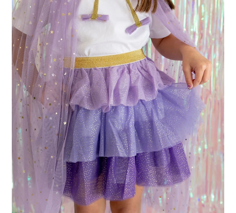 Sweet Wink Little and Big Girls Lavender Petal Tutu Skirt