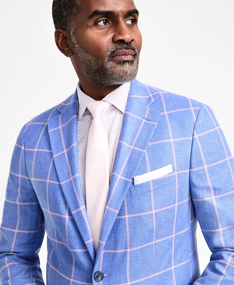 Tallia Men's Slim-Fit Printed Notch-Lapel Sport Coat