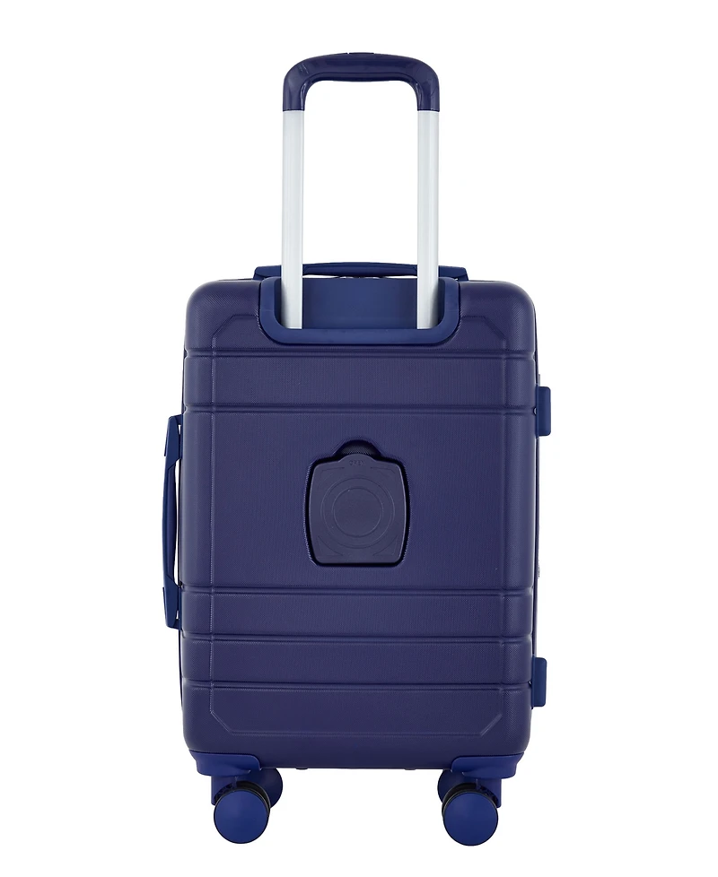 French Connection Saint Martin 4 Piece Hardside Luggage Set 4in1 Cup/Usb/Usb-c/Phone Holder