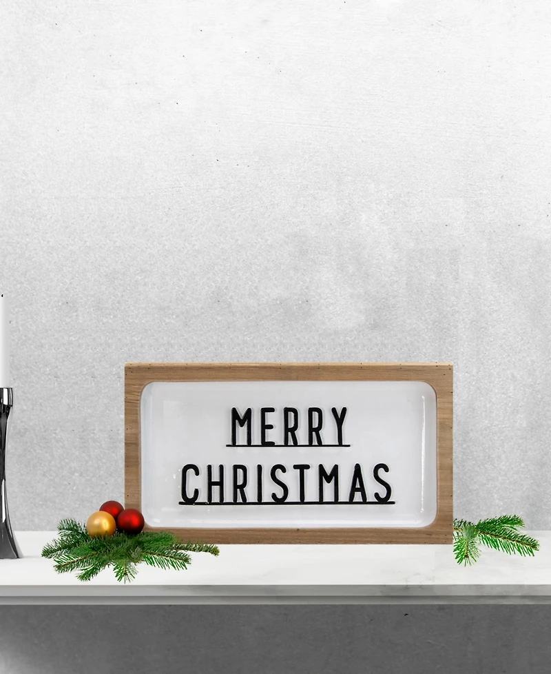 Northlight 3D Wooden "Merry Christmas" Wall or Tabletop Sign 13-Inch