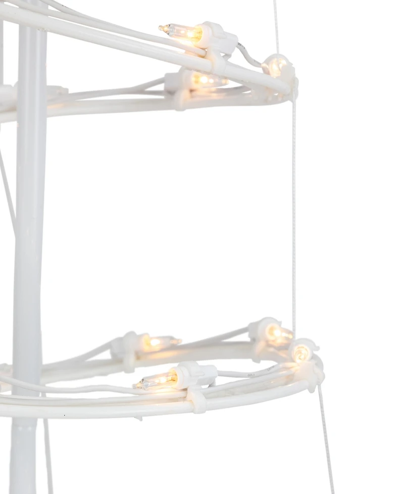 Northlight 3' Spiral Cone Tree Clear Lights