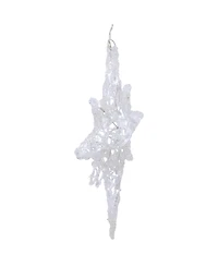 Northlight 24" Pure White Led Twinkle Bethlehem Hanging Star