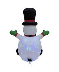 Northlight Inflatable Snowman with Top Hat - 4-Inch