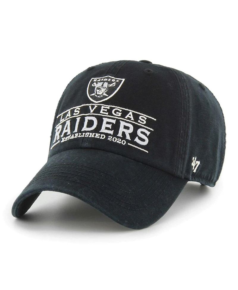 '47 Brand Men's Black Las Vegas Raiders Vernon Clean Up Adjustable Hat
