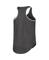 Fanatics Women's Heather Black Las Vegas Raiders Plus Size Fuel Tank Top