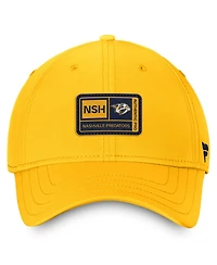 Fanatics Men's Gold Nashville Predators Authentic Pro Training Camp Flex Hat