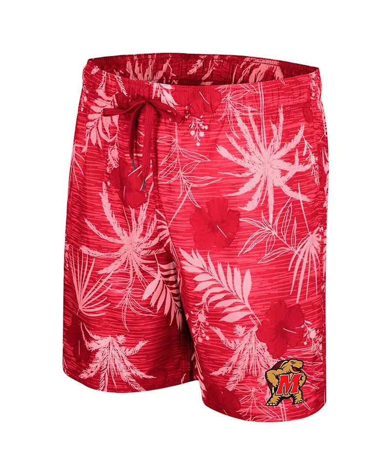 Colosseum Men's Red Maryland Terrapins What Else is New Swim Shorts