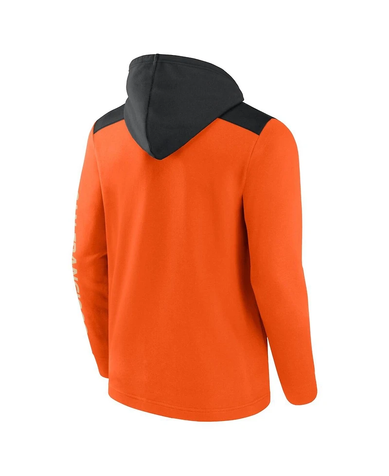 Fanatics Men's Orange/Black San Francisco Giants Ace Hoodie Full-Zip Sweatshirt