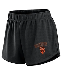 Fanatics Women's Black San Francisco Giants Mesh Shorts