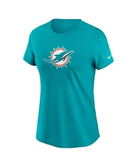Nike Women's Aqua Miami Dolphins Primary Logo T-Shirt