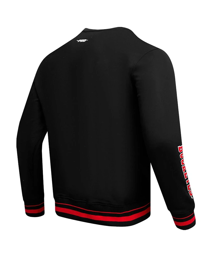 Pro Standard Men's Black Ohio State Buckeyes Classic Stacked Logo Pullover Sweatshirt