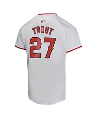 Nike Big Boys and Girls Mike Trout White Los Angeles Angels Home Game Player Jersey