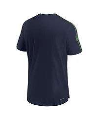 Nike Men's College Navy Seattle Seahawks 2024 Sideline Coach Uv Performance T-Shirt