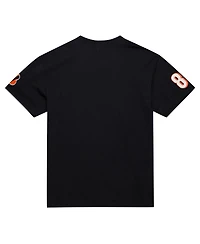 Mitchell & Ness Men's Chad Johnson Black Cincinnati Bengals Retired Player Nickname T-Shirt