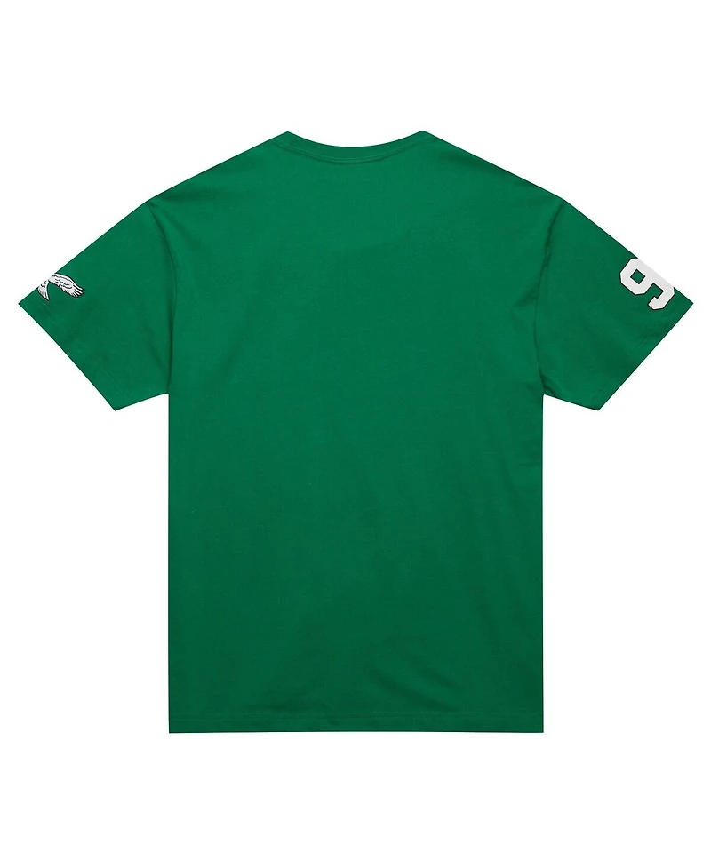 Mitchell & Ness Men's Reggie White Kelly-Green Philadelphia Eagles Retired Player Nickname T-Shirt