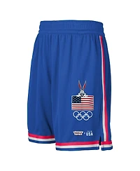 Outerstuff Big Boys and Girls Blue Team Usa Looney Tunes Looney Tunes Solid Shorts