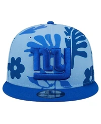 New Era Men's Light Blue New York Giants Leafy 9FIFTY Snapback Hat