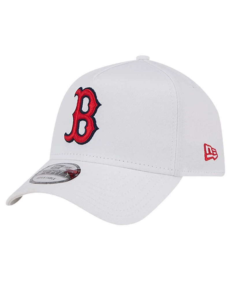 New Era Men's White Boston Red Sox Tc A-Frame 9FORTY Adjustable Hat