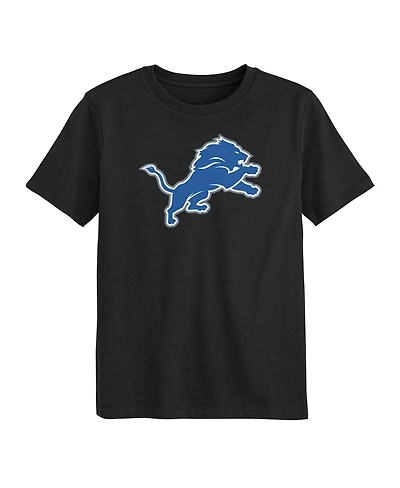 Outerstuff Preschool Black Detroit Lions Primary Logo T-Shirt