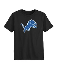 Outerstuff Preschool Black Detroit Lions Primary Logo T-Shirt