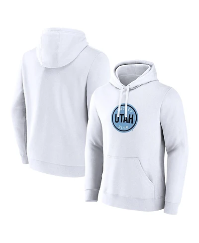 Fanatics Men's White Utah Hockey Club Draft Logo Pullover Hoodie