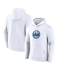 Fanatics Men's White Utah Hockey Club Draft Logo Pullover Hoodie