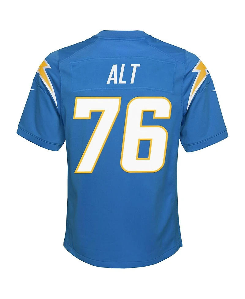 Nike Big Boys and Girls Joe Alt Powder Blue Los Angeles Chargers 2024 Nfl Draft First Round Pick Player Game Jersey