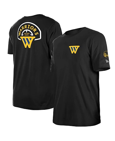 New Era Men's Black Golden State Warriors "W" Statement T-Shirt