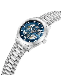 Kenneth Cole New York Men's Mechanical Silver Stainless Steel Watch 42MM