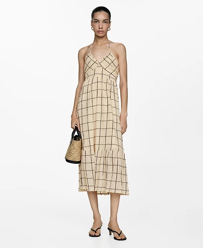 Mango Women's Printed Strap Dress