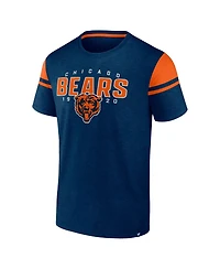 Fanatics Men's Navy Chicago Bears Old School Play Slub T-Shirt