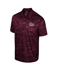 Colosseum Men's Maroon Montana Grizzlies Daly Print Polo
