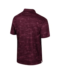 Colosseum Men's Maroon Montana Grizzlies Daly Print Polo