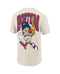 Ripple Junction Men's Cream Garfield Boston Baseball T-Shirt
