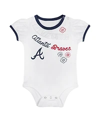 Outerstuff Baby Boys and Girls Atlanta Braves Sweet Bodysuit Skirt Set