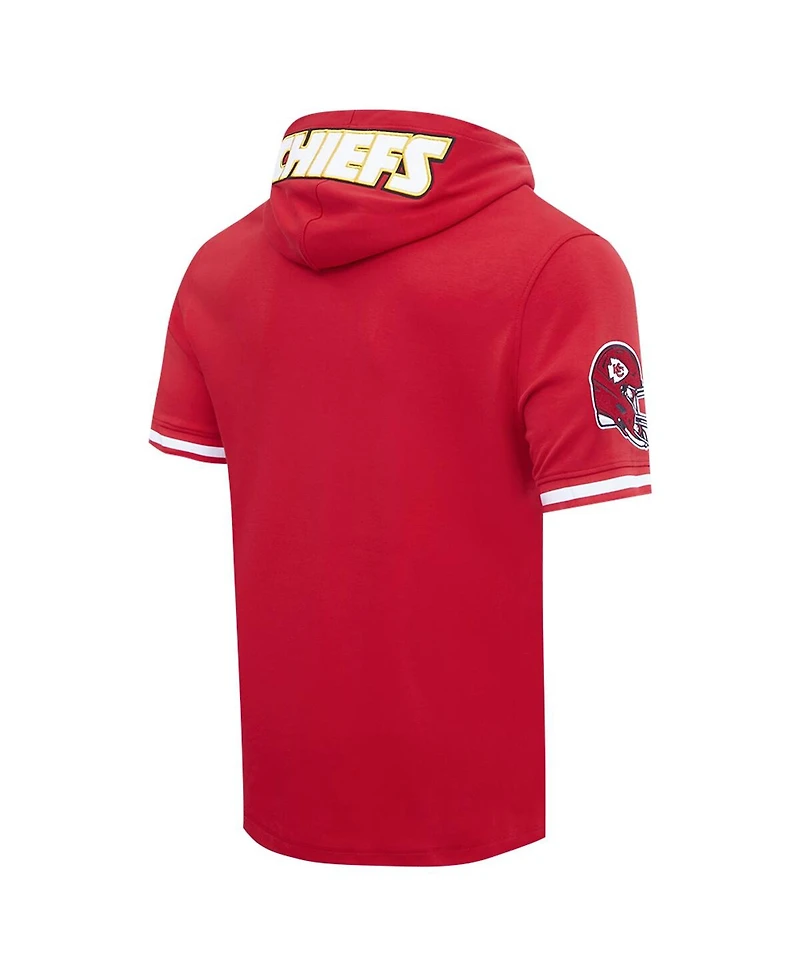 Pro Standard Men's Patrick Mahomes Red Kansas City Chiefs Player Name Number Hoodie T-Shirt