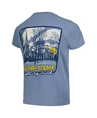 Image One Big Boys and Girls Blue Notre Dame Fighting Irish Hyperlocal Comfort Colors T-Shirt