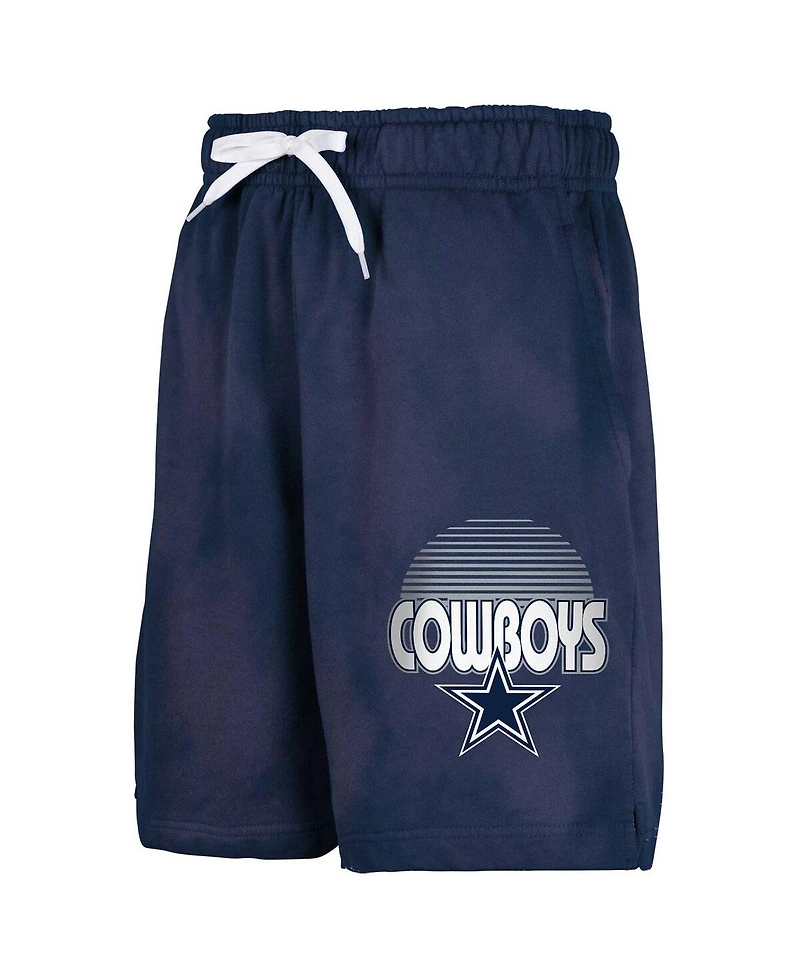 Outerstuff Big Boys and Girls Navy Dallas Cowboys Sun Bleached French Terry Shorts