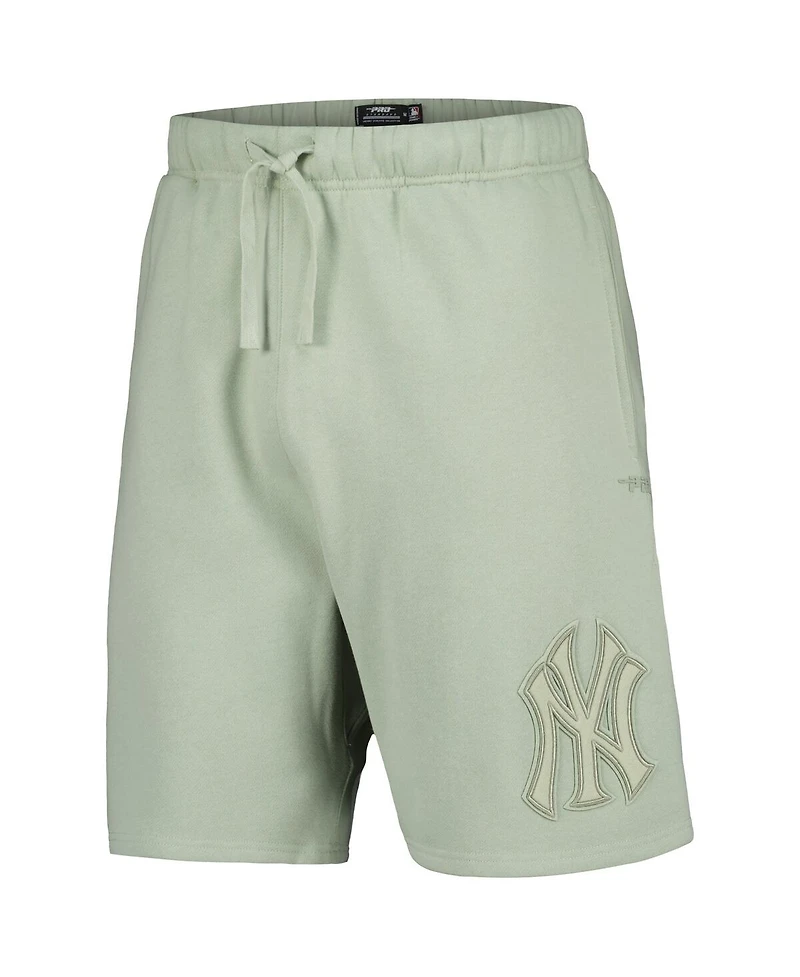 Pro Standard Men's Cream New York Yankees Neutral Fleece Shorts