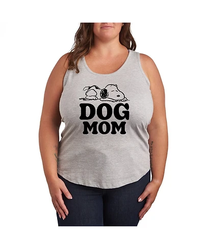 Hybrid Apparel Trendy Peanuts Dog Mom Plus Graphic Tank