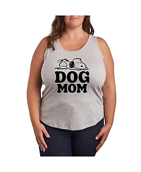 Hybrid Apparel Trendy Peanuts Dog Mom Plus Graphic Tank
