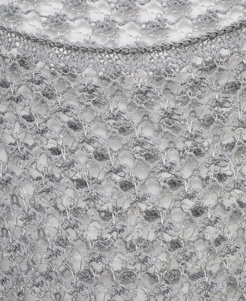 Mango Women's Crochet Foil Dress