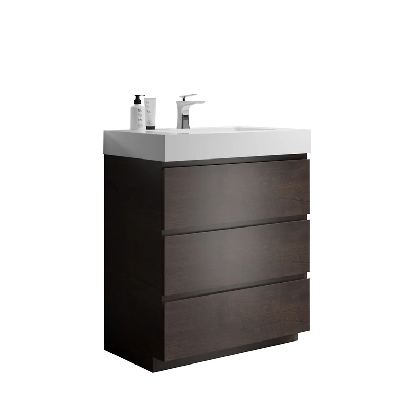 30" Rosewood Vanity: Storage & Style