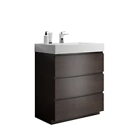 30" Rosewood Vanity: Storage & Style