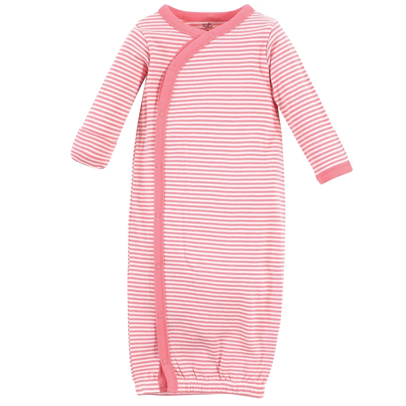 Touched by Nature Baby Girls Natural Cotton Kimono Gowns