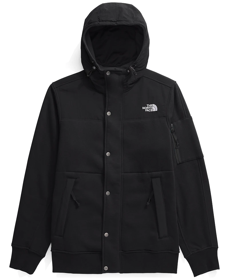 The North Face Men's Highrail Zip-and-Snap Front Fleece Hooded Jacket