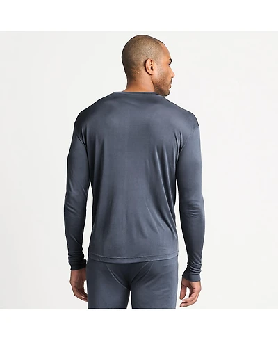 Lands' End Big & Tall Silk Long Underwear Crew Neck