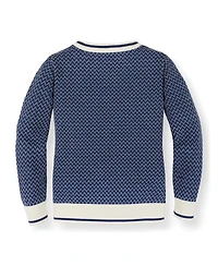 Hope & Henry Baby Boys Organic Cotton Long Sleeve Crew Neck Pullover Sweater
