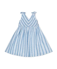 Hope & Henry Toddler Girls Sleeveless Bow Shoulder Swing Dress